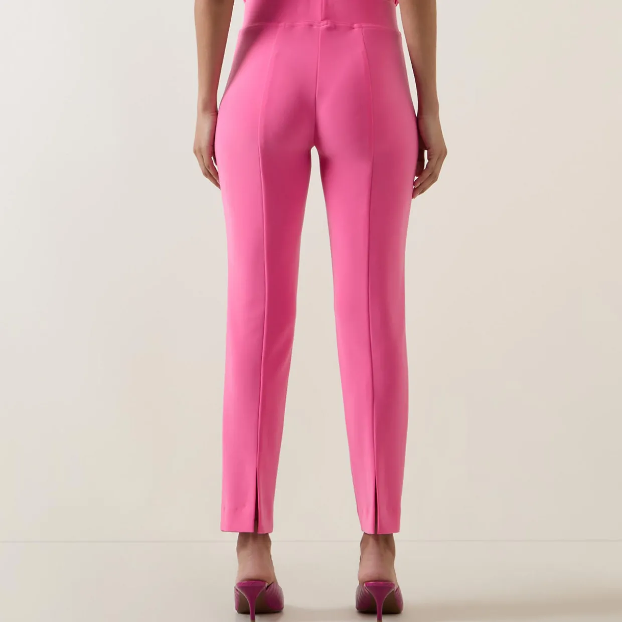 High-Rise Skinny Leg Trousers
