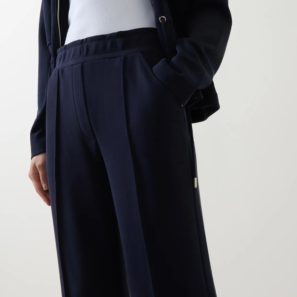 High-Rise Straight Leg Trousers