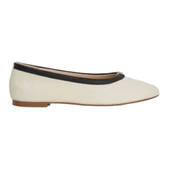 Honestly Monogrammed Logo Trim Ballet Flats
