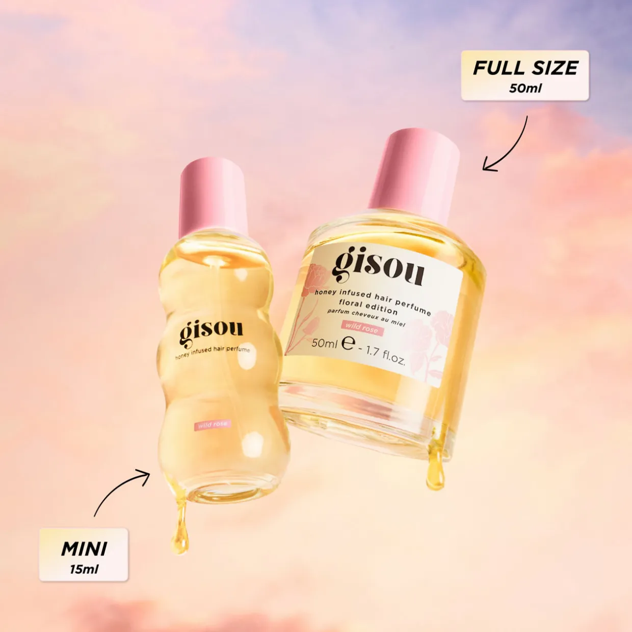 Honey Infused Hair Perfume Floral Edition - Wild Rose