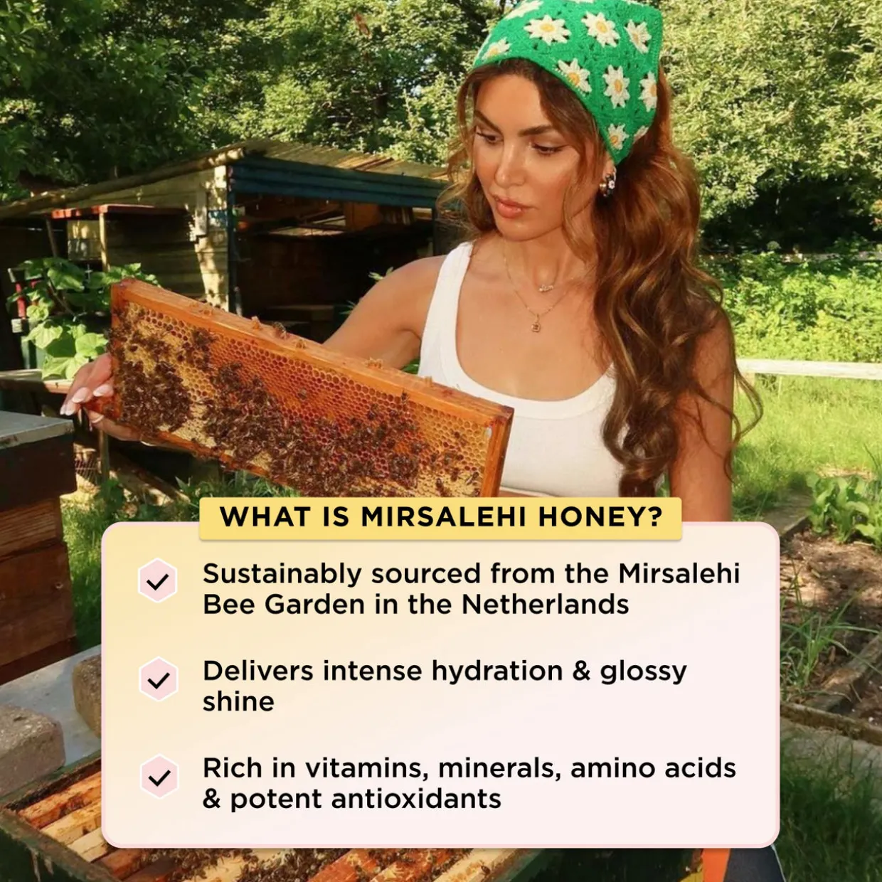 Honey Infused Hair Perfume Floral Edition - Wild Rose