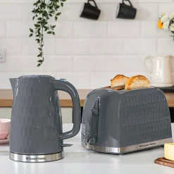 Honeycomb Kettle 1.7L Grey