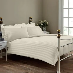 Hotel 400 Thread Count Egyptian Cotton Sateen Standard Pillowcase Pair Ivory