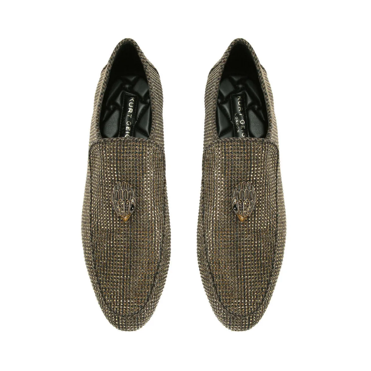 Hugh Eagle Herringbone Loafers