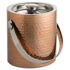 Ice Bucket Hammered Copper