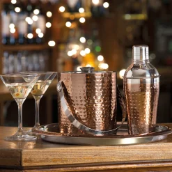 Ice Bucket Hammered Copper