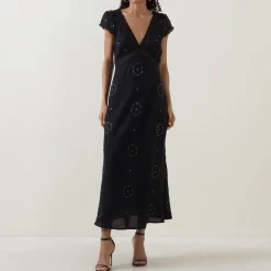 Iggy Rose Trail Embroidered Dress