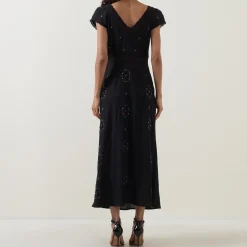 Iggy Rose Trail Embroidered Dress