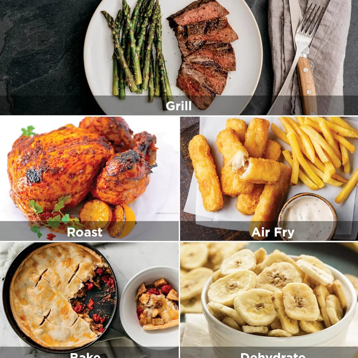 5-in-1 Grill & Air Fryer 5.7L