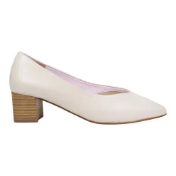 Ingrid Leather Block Heels