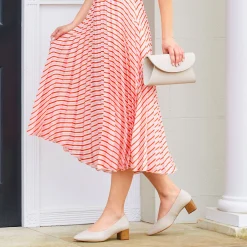 Ingrid Leather Block Heels
