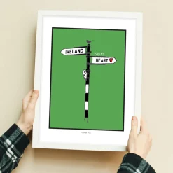 Ireland Roadsign Framed Print