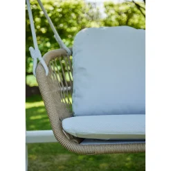 Irvington Garden Double Swing Ivory White Coconut
