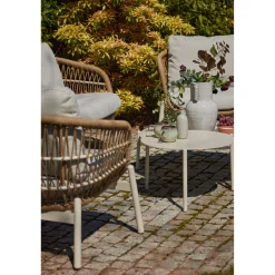 Irvington Garden Lounge Set Ivory White Coconut