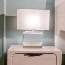 Isaac Glass Base Table Lamp