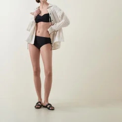 Ive Ruched Tie-Fastening Bikini Bottoms