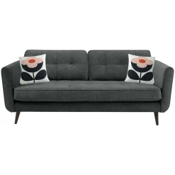 Ivy Large Sofa Liffey Dark Grey