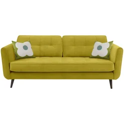 Ivy Large Sofa Liffey Yellow