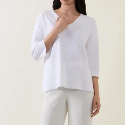 Jacquard Striped Sweater