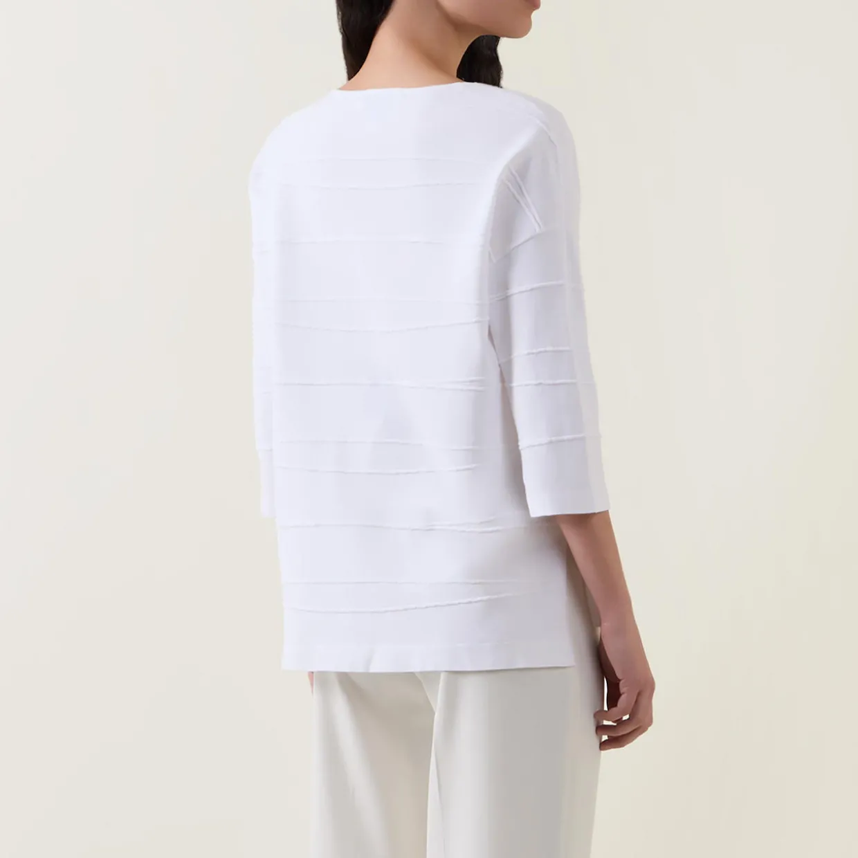 Jacquard Striped Sweater