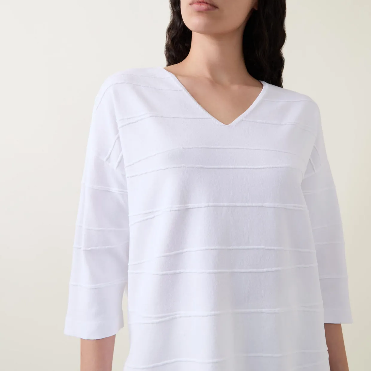 Jacquard Striped Sweater