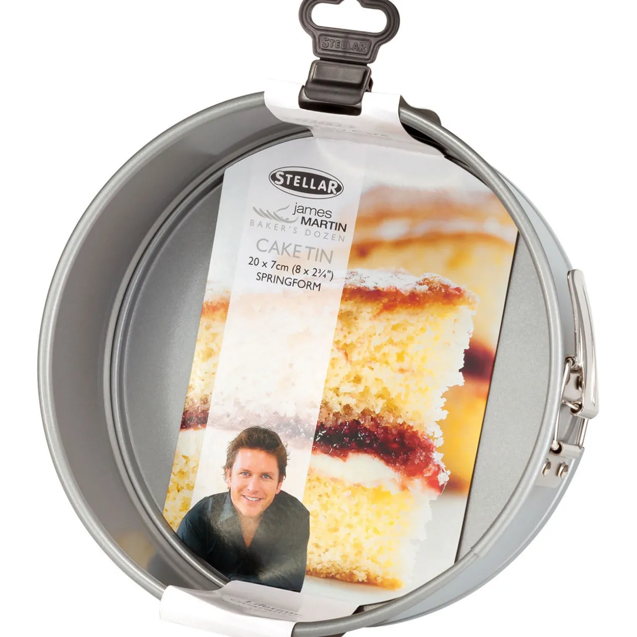 James Martin Non-Stick Springform Round Cake Tin 20cm
