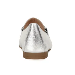 Jangle Metallic Leather Loafers
