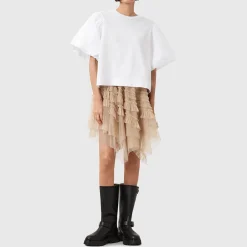 Jayde Asymmetric Tulle Mini Skirt