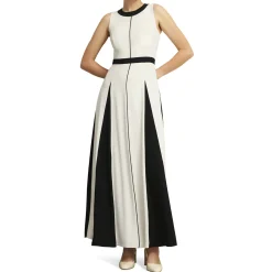 Jenn Two-Tone Pleated Dress