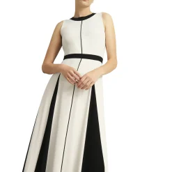 Jenn Two-Tone Pleated Dress