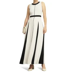 Jenn Two-Tone Pleated Dress