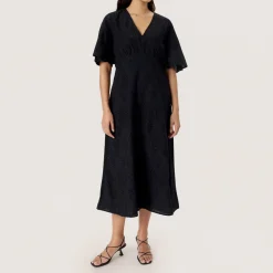 Joella Textured Flared Dress