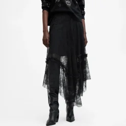 Josie Asymmetric Lace Skirt