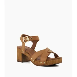 Judies Cross Strap Block Heels