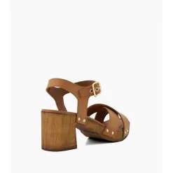 Judies Cross Strap Block Heels