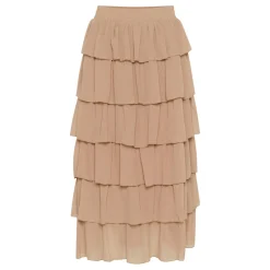 Juliane Tiered High-Rise Skirt