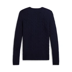 Julianna Pony Player Logo Cable Knit Sweater