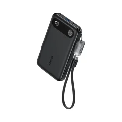 10K PD Power Bank with Usb C-C Cable 22.5 Watt Black