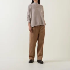 Kaia Ribbed Mock Neck Sweater