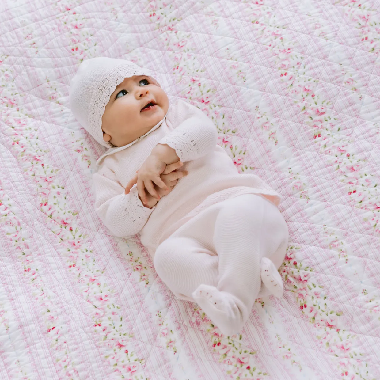 Kaitlin Knitted Sweater, Leggings & Hat Three-Piece Set