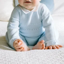 Kaleb Knitted Bodysuit & Hat Two-Piece Set
