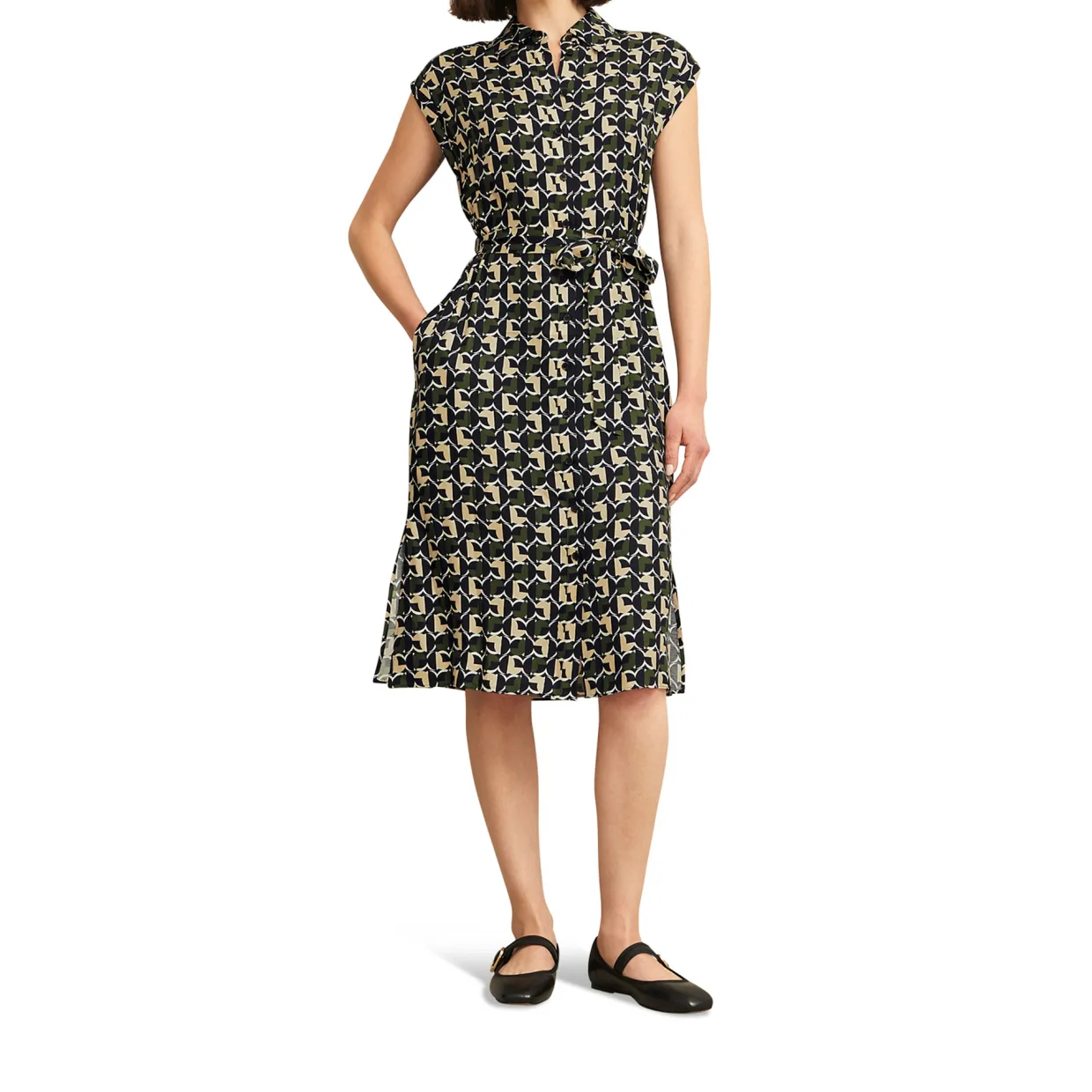 Kalinda Printed Shirt Dress