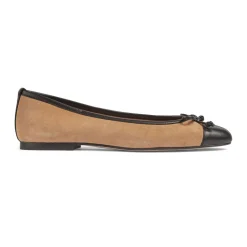 Kara Suede Toe Cap Ballet Flats