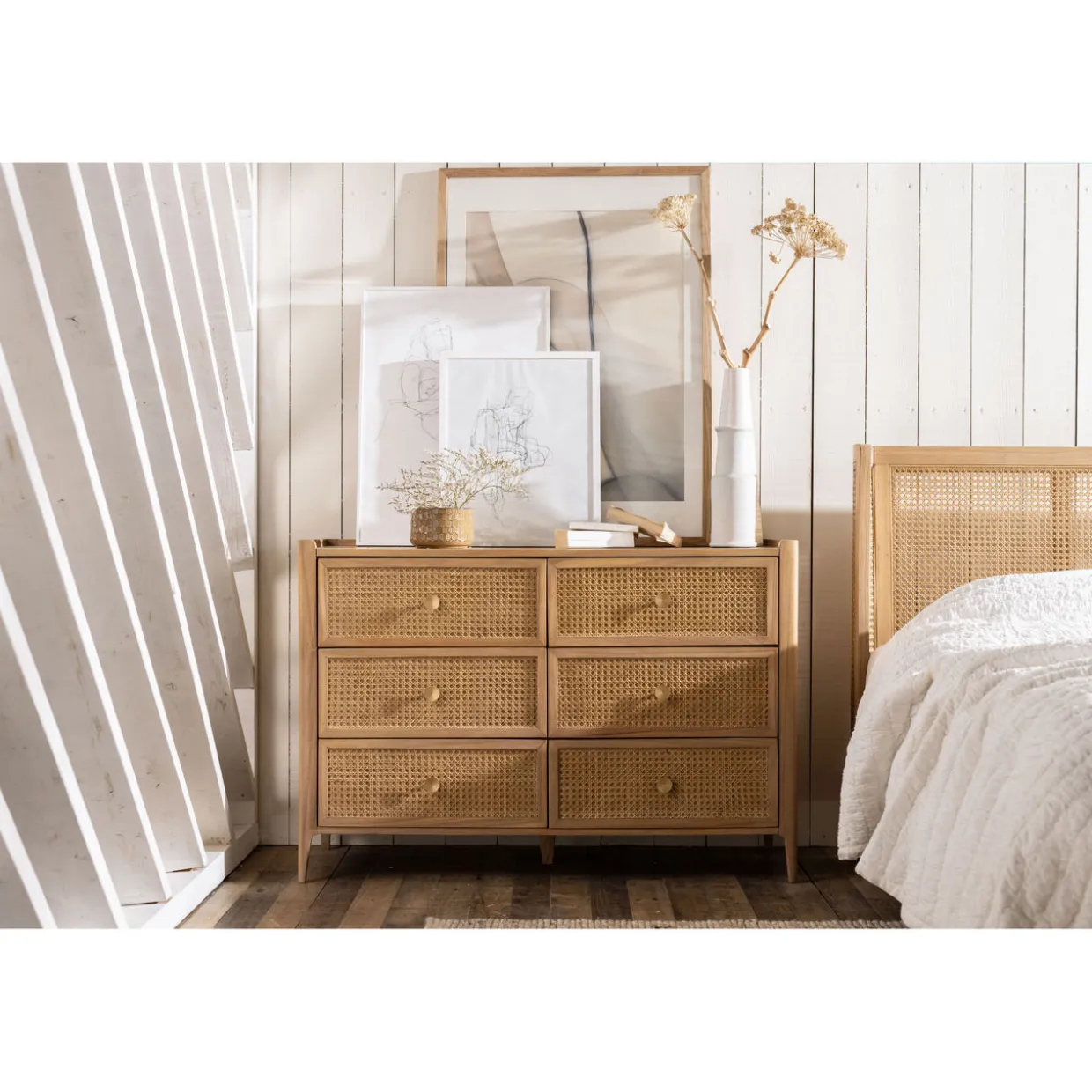 Kawali 6-Drawer Wide Chest
