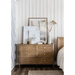 Kawali 6-Drawer Wide Chest