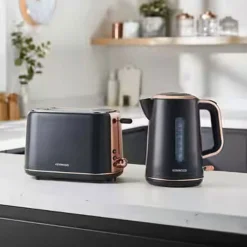 Kenwood Abbey Lux 2 Slice Toaster Dark Grey-Rose Gold