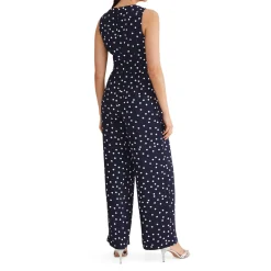 Kenzie Dotted Print Sleeveless Jumpsuit