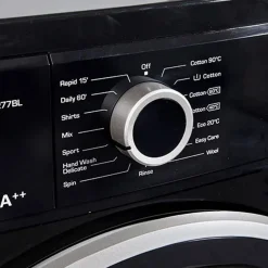7Kg Washing Machine 1200 Spin Black