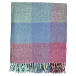 Kilmeaden Block Check Lambswool Throw