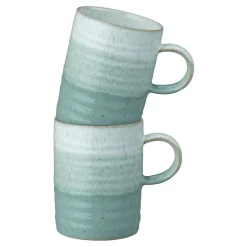 Kiln Green Set of Two Mugs